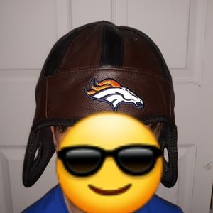 Denver Broncos winter hat / old school helmet